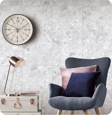 Купить Светло-серый керамогранит терраццо 750x1500 мм, класс AAA онлайн изготовление