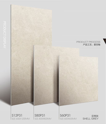 Купить Серые стеклянные стены из фарфоровой плитки 600x1200 мм для ванной комнаты онлайн изготовление