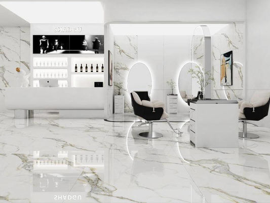 Купить Белая полированная глазурованная фарфоровая плитка 1200x1200 мм для внутренней отделки стен онлайн изготовление