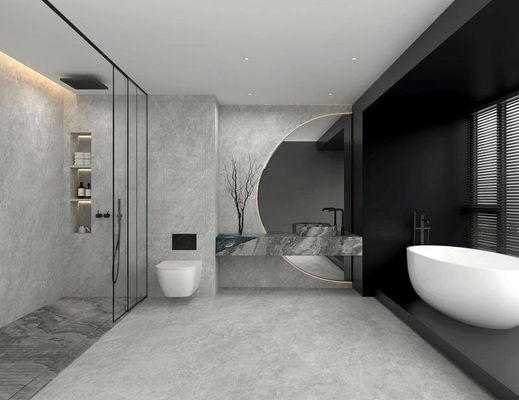 Купить Керамогранитная плитка 1200x1200 мм серого цвета, мягкая глазурь, для ванной онлайн изготовление