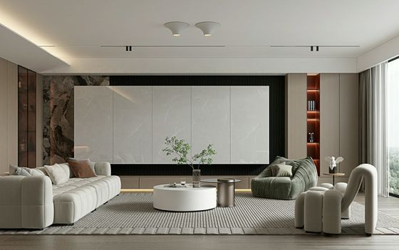 Купить 900х1800мм Серая полированная глазированная фарфоровая плитка 0,5% W.A. онлайн изготовление