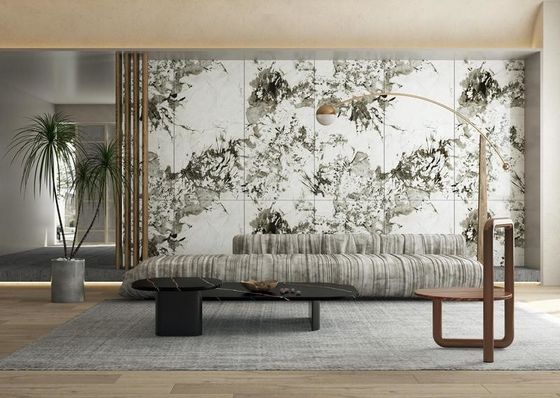 Купить 900х1800мм Синяя полированная глазированная фарфоровая плитка для внутреннего пола онлайн изготовление