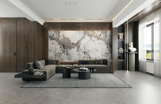 Купить Полированная глазурованная керамогранитная плитка 900x1800 мм, толщина 9 мм, для внутренних полов и стен онлайн изготовление