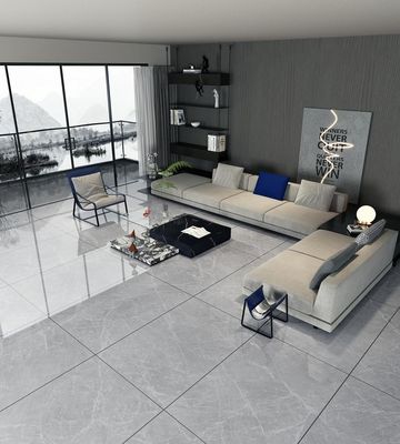 Купить 900х1800мм Серая полированная остекленная фарфоровая плитка для пола и стены онлайн изготовление