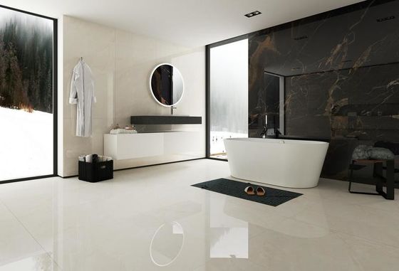 Купить 900x1800 мм бежевая полированная глазурная фарфоровая плитка кислотостойкая нескользящая онлайн изготовление