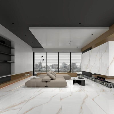 Купить 1200х1800мм Каррара Золотая Полированная Стеклянная Порцелановая Плитка онлайн изготовление