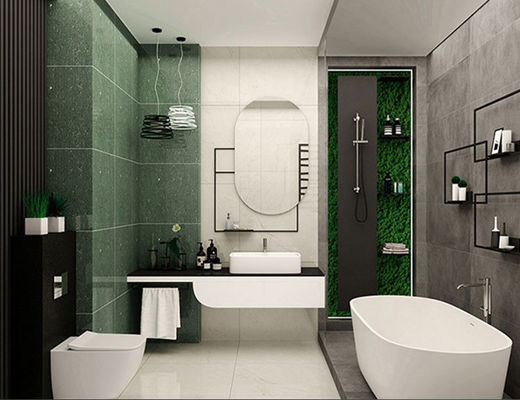 Купить Глянцевая керамогранитная плитка для пола 600x600мм Зеленый Арбуз онлайн изготовление