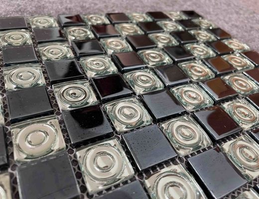 Купить Электропластированные стеклянные мозаичные плитки 300х300 мм для бассейнов онлайн изготовление