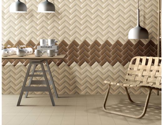 Купить 75x150mm отбиранная кромку 3d струйная напечатанная плитка, плитка метро оформления пола 50M2 онлайн изготовление