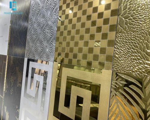 Купить 600х600мм Золотые фарфоровые плитки на полу Глянсирующая матовая поверхность онлайн изготовление