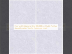 Напольная антибактериальная серая полированная глазурованная керамогранитная плитка 800x800 мм для проектов и отелей