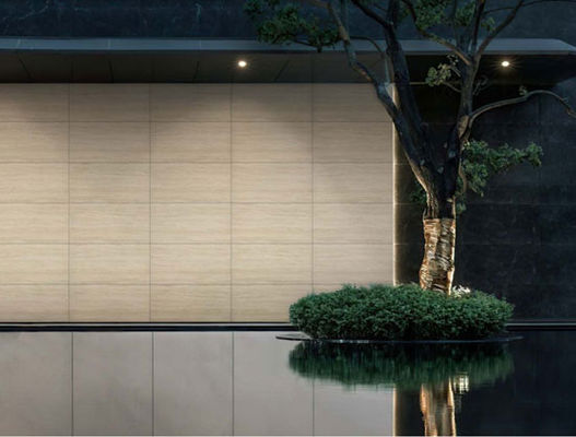 Светло-желтые матовые античные фарфоровые плитки 600x1200 мм