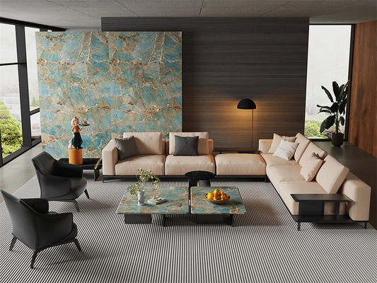 Полированные сцинтерованные каменные плиты 1600x3200 мм для внутренних стен