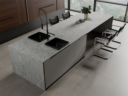 Светло-серый 1600х3200мм Матт Синтерированная каменная плитка