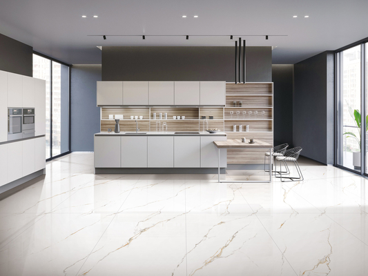 Мягкие глазурованные фарфоровые плитки Carrara 600x1200 мм для внутренних стен