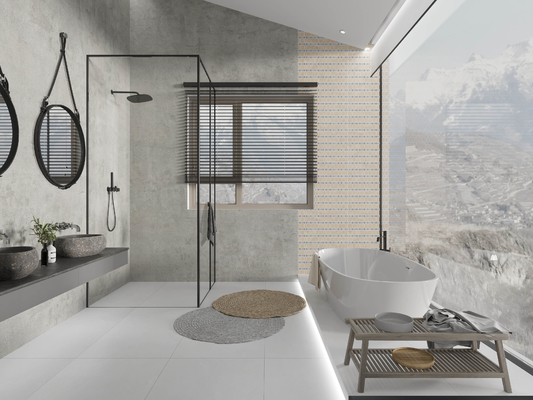 Класс AAA 600x1200 мм светло-серая фарфоровая плитка