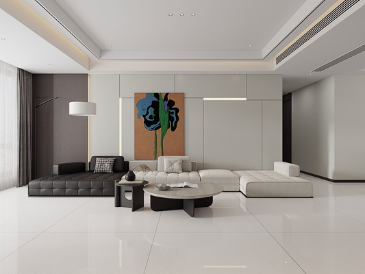 Бежевая полированная спеченная каменная плита 1200x1200 мм для столешниц