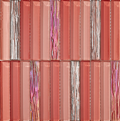 Износостойкая и устойчивая к пятнам настенная стеклянная мозаика 300x300 мм для гостиной и спальни