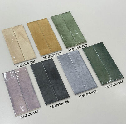 Потрясающая и долговечная глянцевая керамическая настенная плитка размером 75x300 мм для гостиной