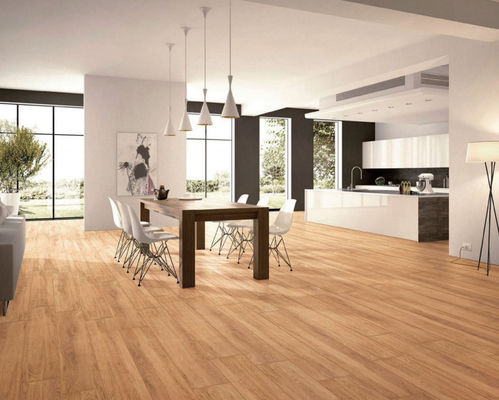 Древесина ISO13006 200x1200mm производит эффект на открытом воздухе плитки фарфора, плитка AAA ранга Multicolor деревянная
