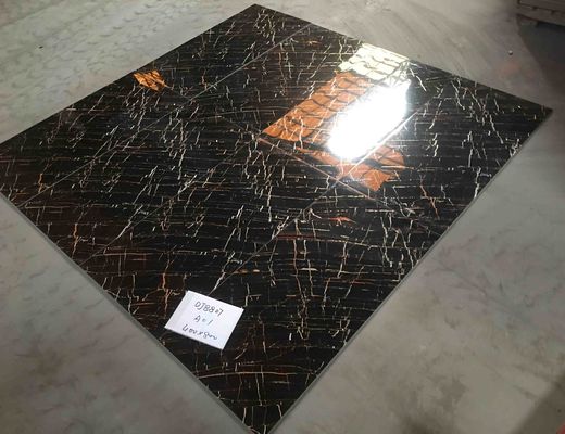 400x800mm отполировали застекленные плитки, линию плиток пола стены фарфора 6pcs/ctn 7.8mm золотую