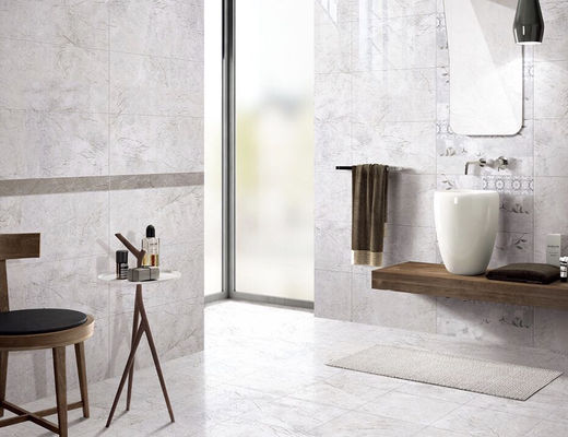 Плитки стены Bathroom серого цвета ISO13006 мраморные, 300x600mm 0,15 W.A застеклили керамическую плитку