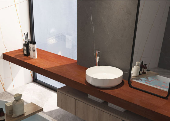 Плиты медного красного шкафа поверхностные спеченные каменные для Bathroom