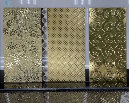 плитки стены Pocelain Bathroom плиток пола цвета золота 600x1200mm
